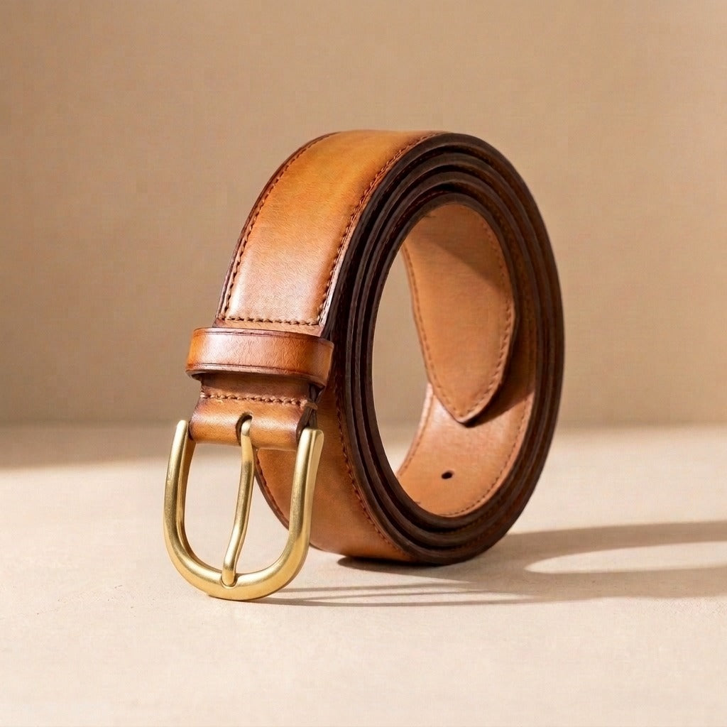 Matching leather belt