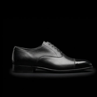 The Ancona – Black Calf Leather Luxury Ankle Boots | Leather Shoe