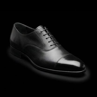 The Ancona – Black Calf Leather Luxury Ankle Boots | Leather Shoe