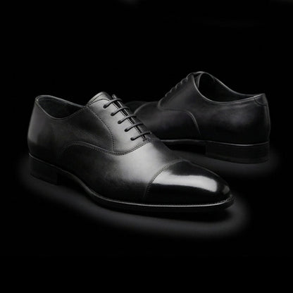 The Ancona – Black Calf Leather Luxury Ankle Boots | Leather Shoe