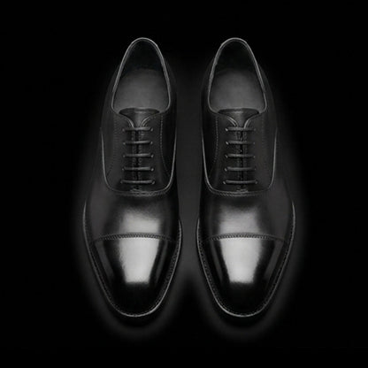 The Ancona – Black Calf Leather Luxury Ankle Boots | Leather Shoe