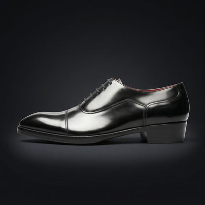 The Regent Black – Cap Toe Oxford | Leather Shoe