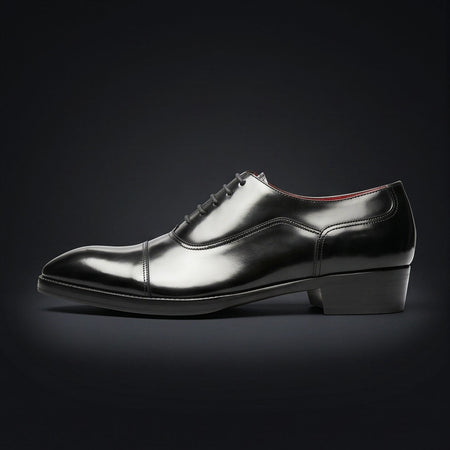 The Regent Black – Cap Toe Oxford | Leather Shoe