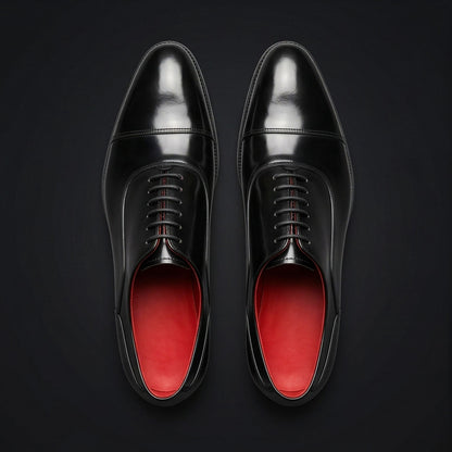 The Regent Black – Cap Toe Oxford | Leather Shoe
