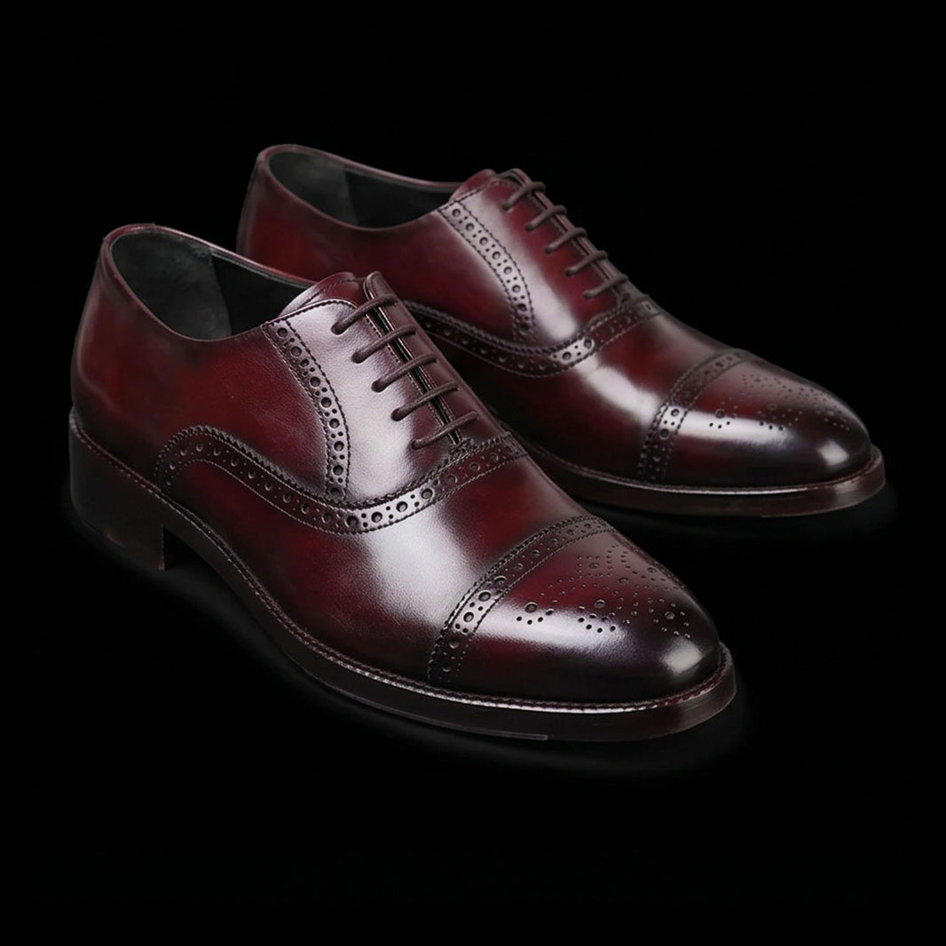 Classic Captoe Oxford Burgundy