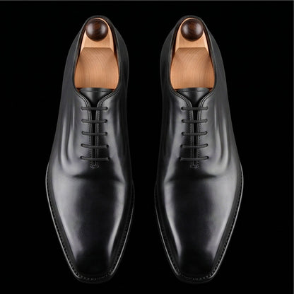 Handmade Men's Black Leather Formal Shoes