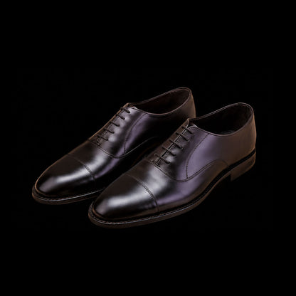 Men's Black Leather Formal Oxford Shoes