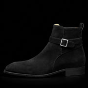 The Graulhet – Black Suede Jodhpur Ankle Boots