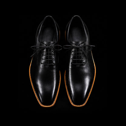 Men's Genuine Black Leather Formal Shoes