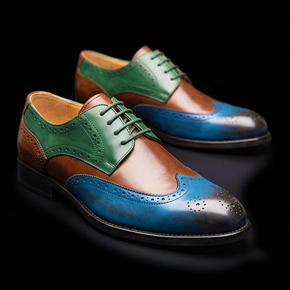 The Livorno – Multi-Tone Wingtip Brogue Oxford | Leather Shoe