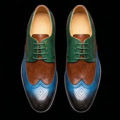 The Livorno – Multi-Tone Wingtip Brogue Oxford | Leather Shoe