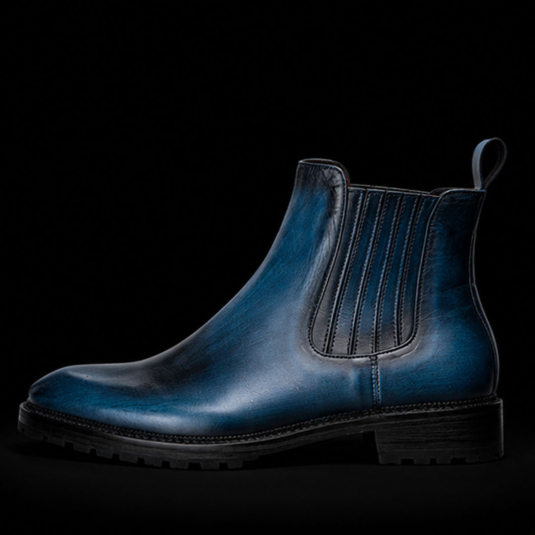 Mens Chelsea Boots Navy