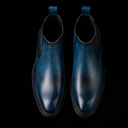 Mens Chelsea Boots Navy
