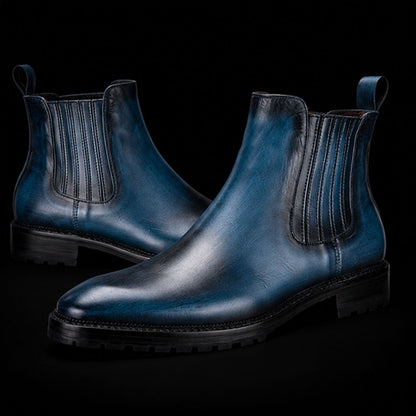Mens Chelsea Boots Navy
