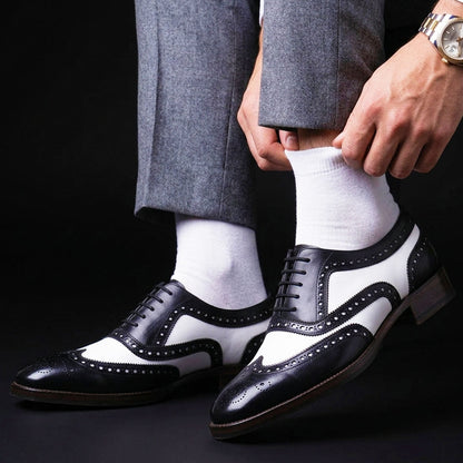 Spectator Wingtip Oxford Black & White