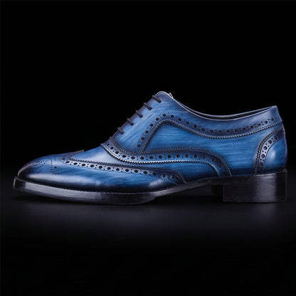 Wingtip Brogue Oxford Navy