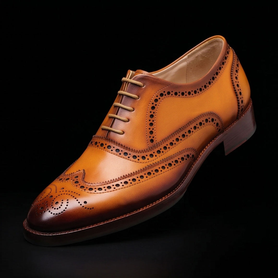 Wingtip Brogue Oxford Tan