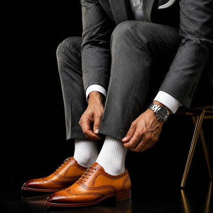 Wingtip Brogue Oxford Tan