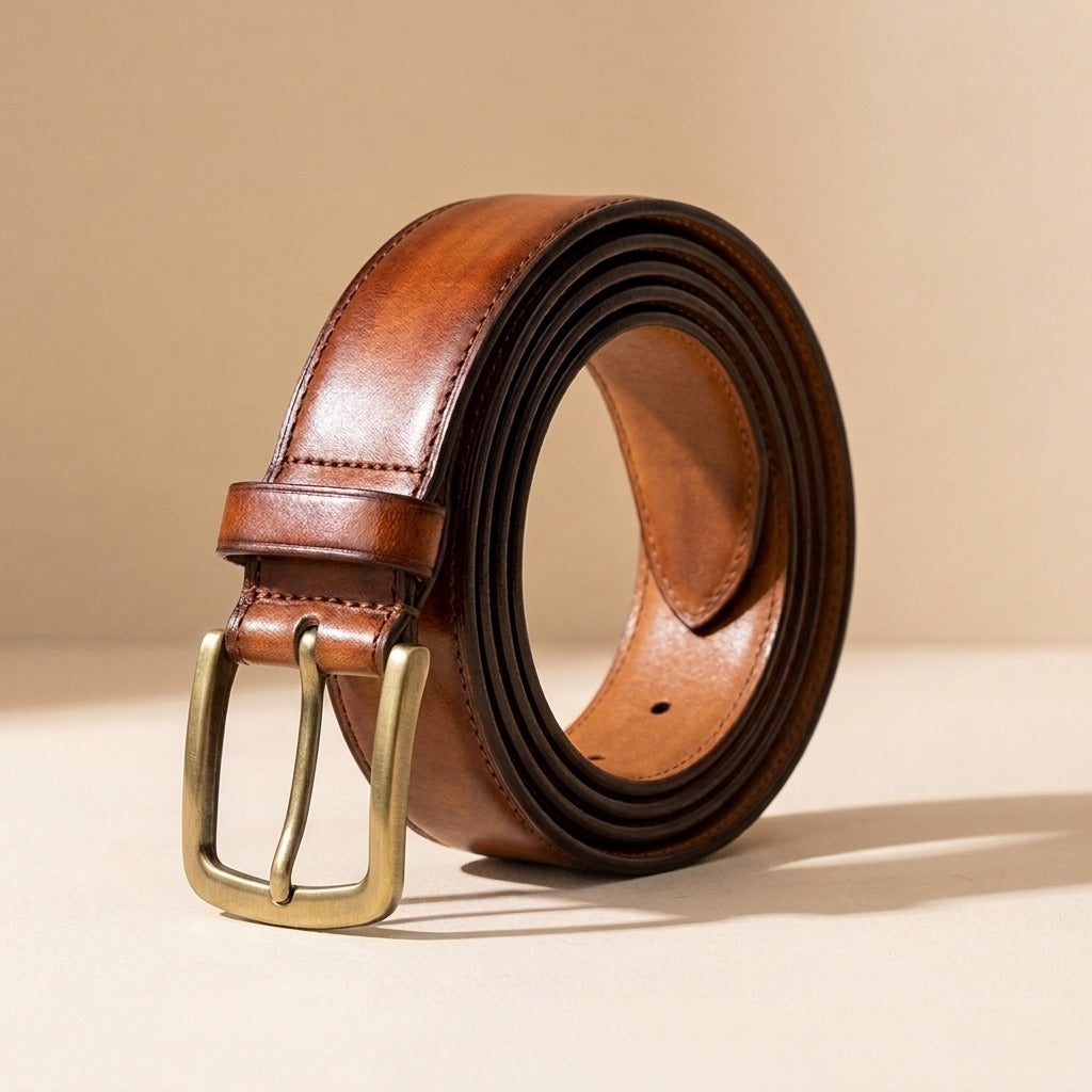 Matching leather belt