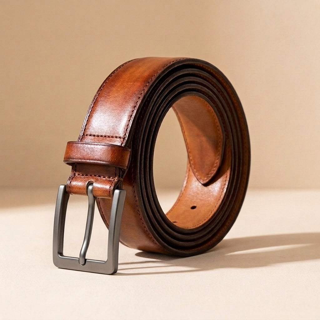 Matching leather belt