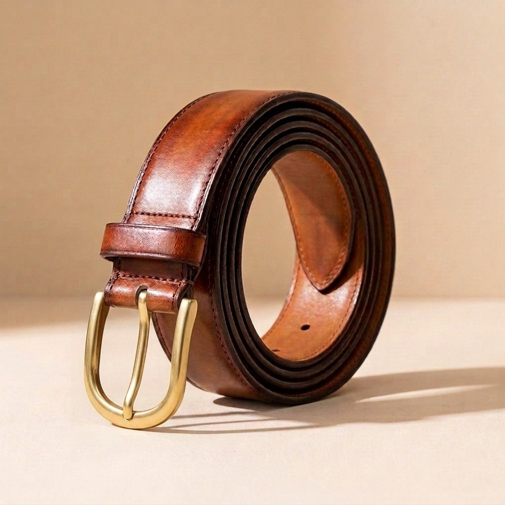 Matching leather belt