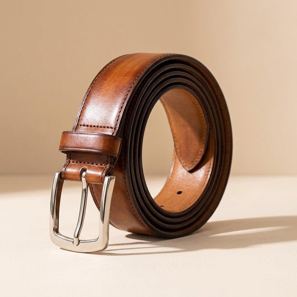 Matching leather belt