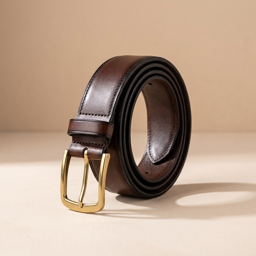 Matching leather belt