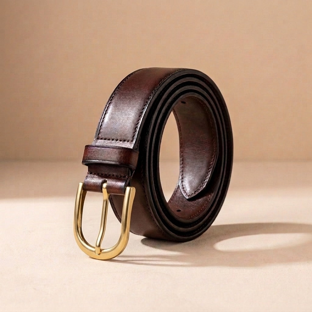 Matching leather belt