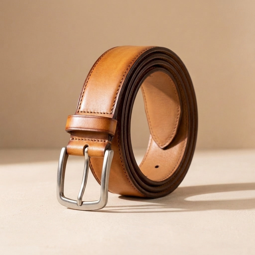 Matching leather belt