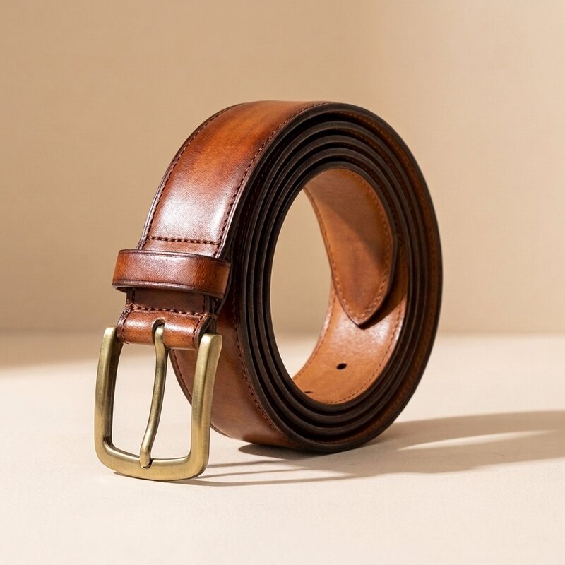 Matching leather belt